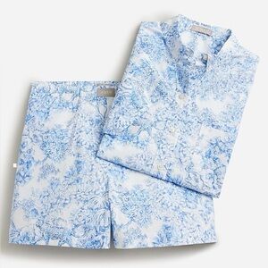 J. Crew Short-sleeve Pajama Short Set